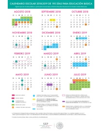 Calendario de 195 días